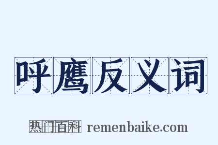 呼鹰反义词是什么意思的图片